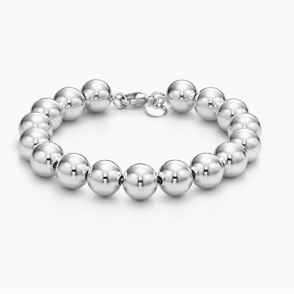 Tiffany & co sterling silver bead bracelet